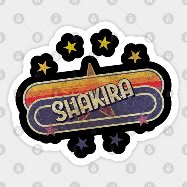 Shakira Vintage ElaCuteOfficeGirl Sticker by ElaCuteOfficeGirl Waving Hand